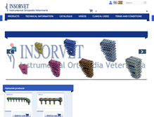Tablet Screenshot of insorvet.com